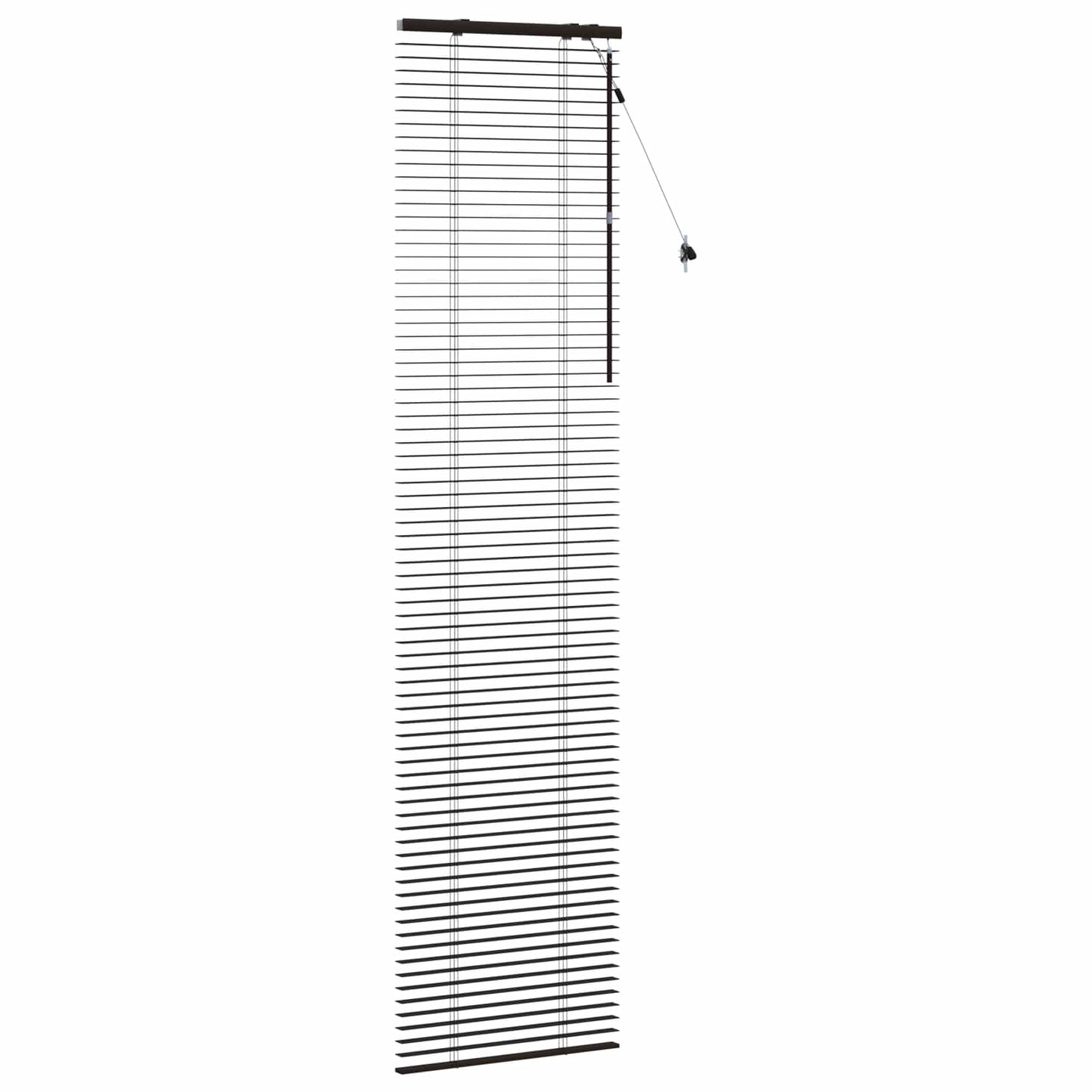 Persienner Mørk Brun 65 x 250 cm 35 mm Massivt Paulownia Træ