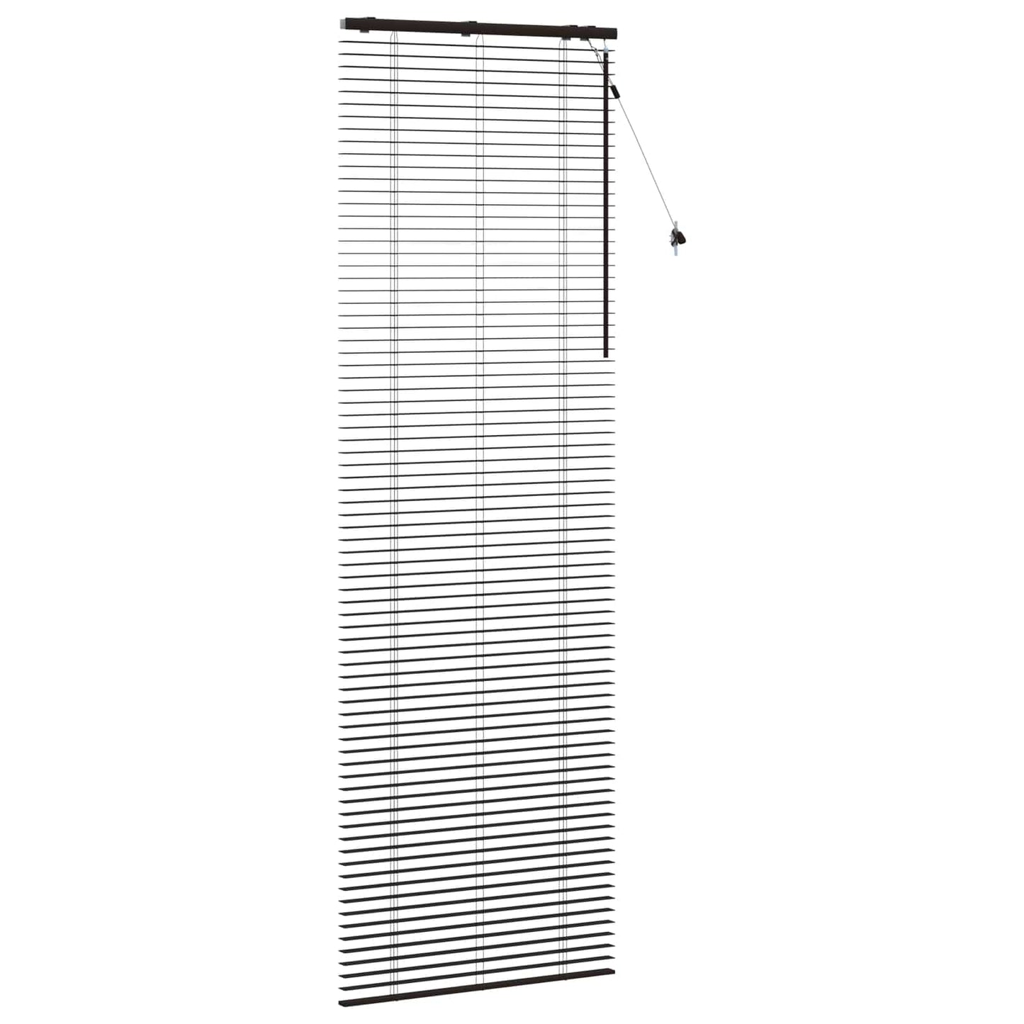 Persienner Mørk Brun 95 x 250 cm 35 mm Massivt Paulownia Træ