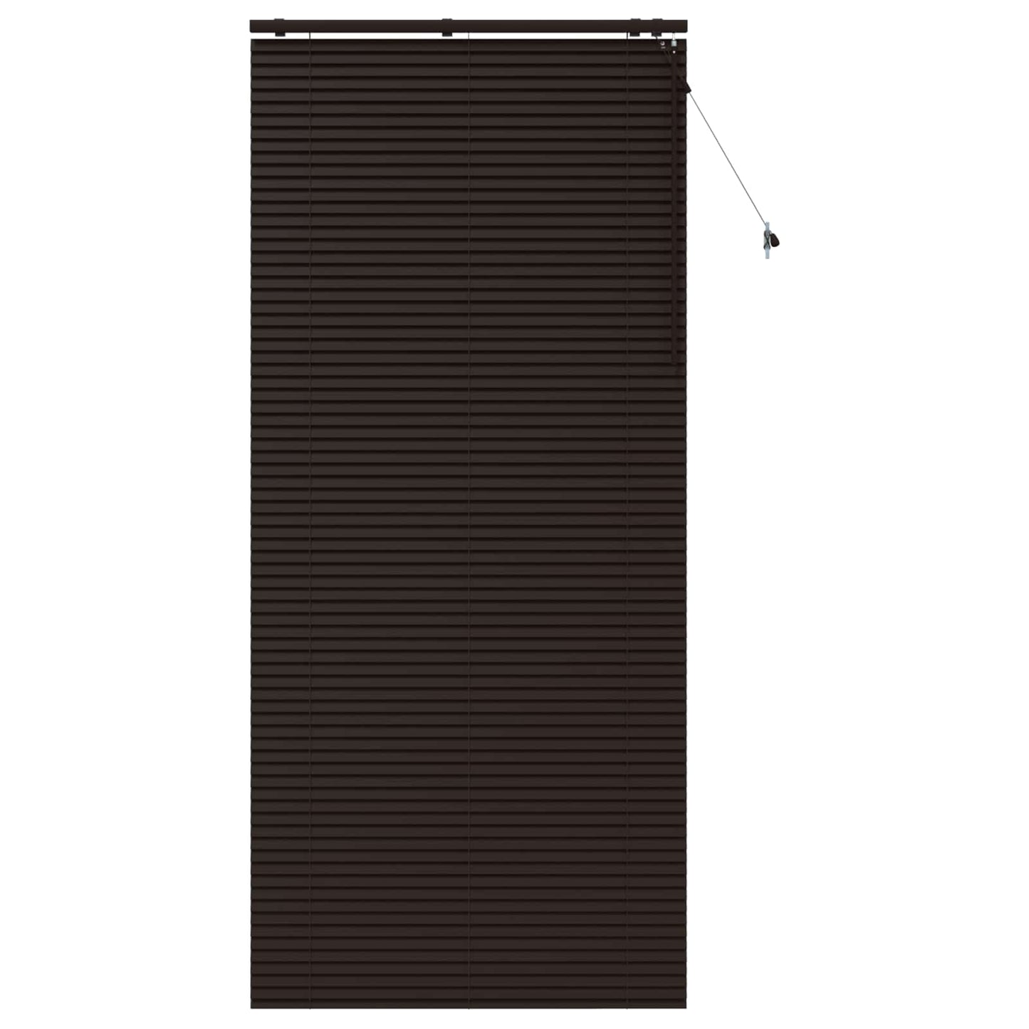 Persienner Mørk Brun 100 x 250 cm 35 mm Massivt Paulownia Træ