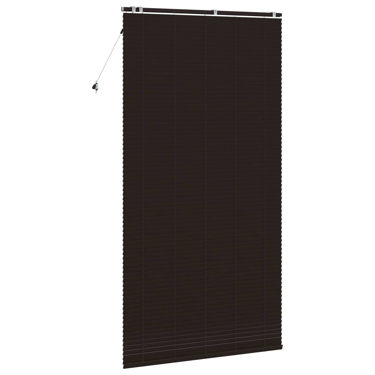 Persienner Mørk Brun 130 x 250 cm 35 mm Massivt Paulownia Træ