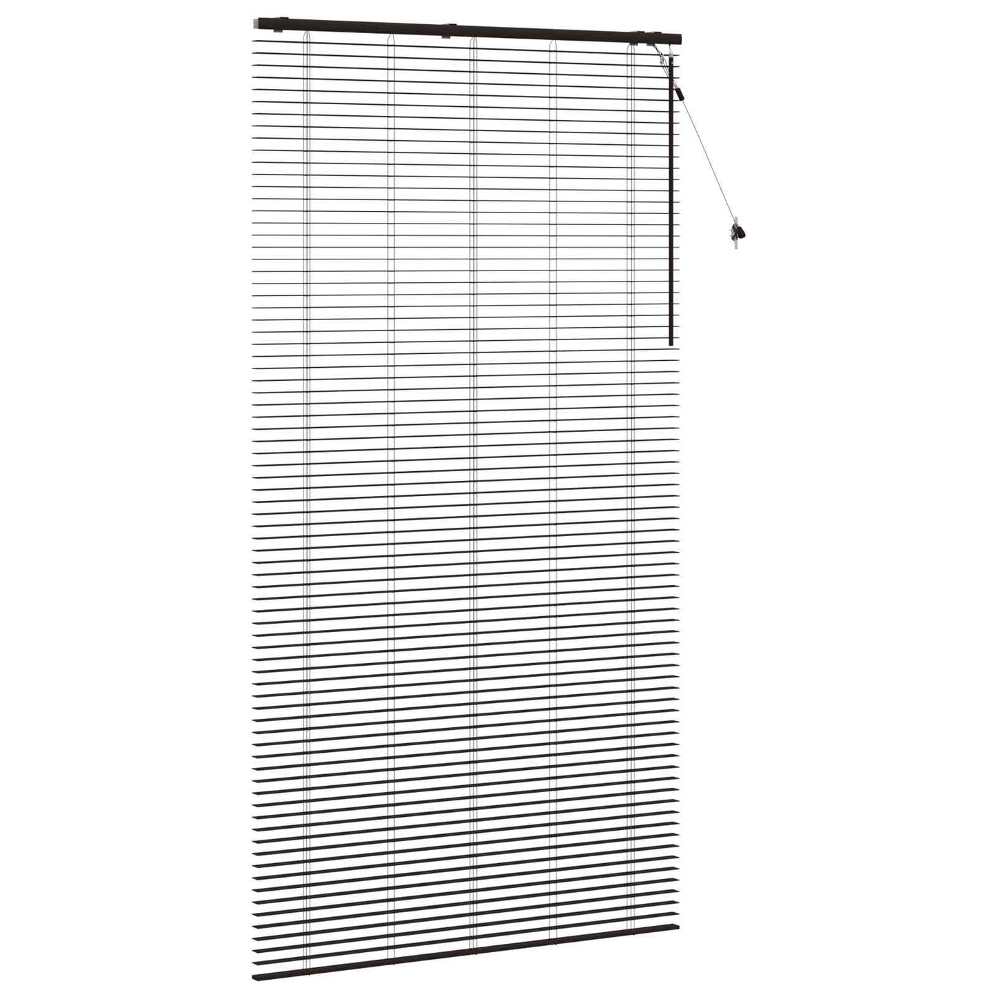 Persienner Mørk Brun 135 x 250 cm 35 mm Massivt Paulownia Træ