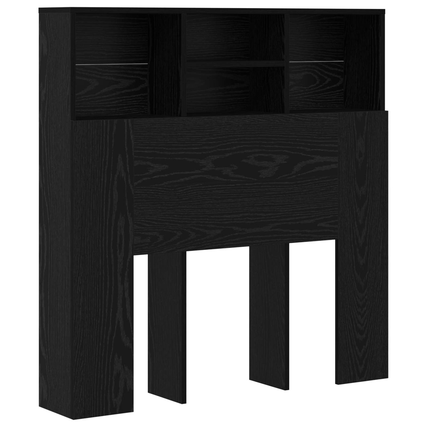 Hovedgærde Skab Sort eg 100 x 19 x 103,5 cm Konstrueret træ