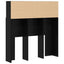 Hovedgærde Skab Sort eg 100 x 19 x 103,5 cm Konstrueret træ