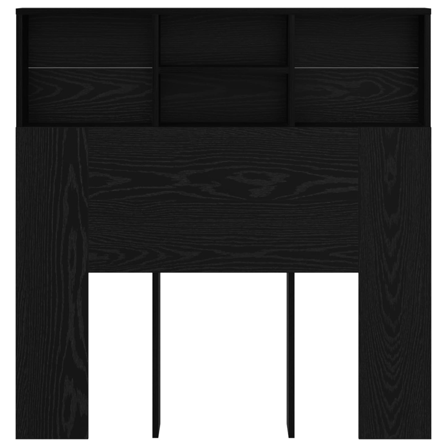 Hovedgærde Skab Sort eg 100 x 19 x 103,5 cm Konstrueret træ