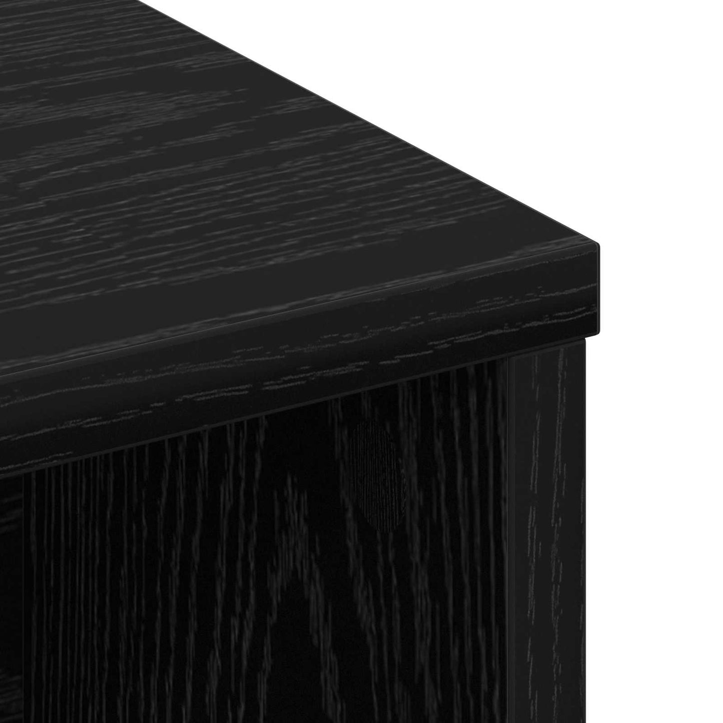 Hovedgærde Skab Sort eg 220 x 19 x 101,5 cm Konstrueret træ