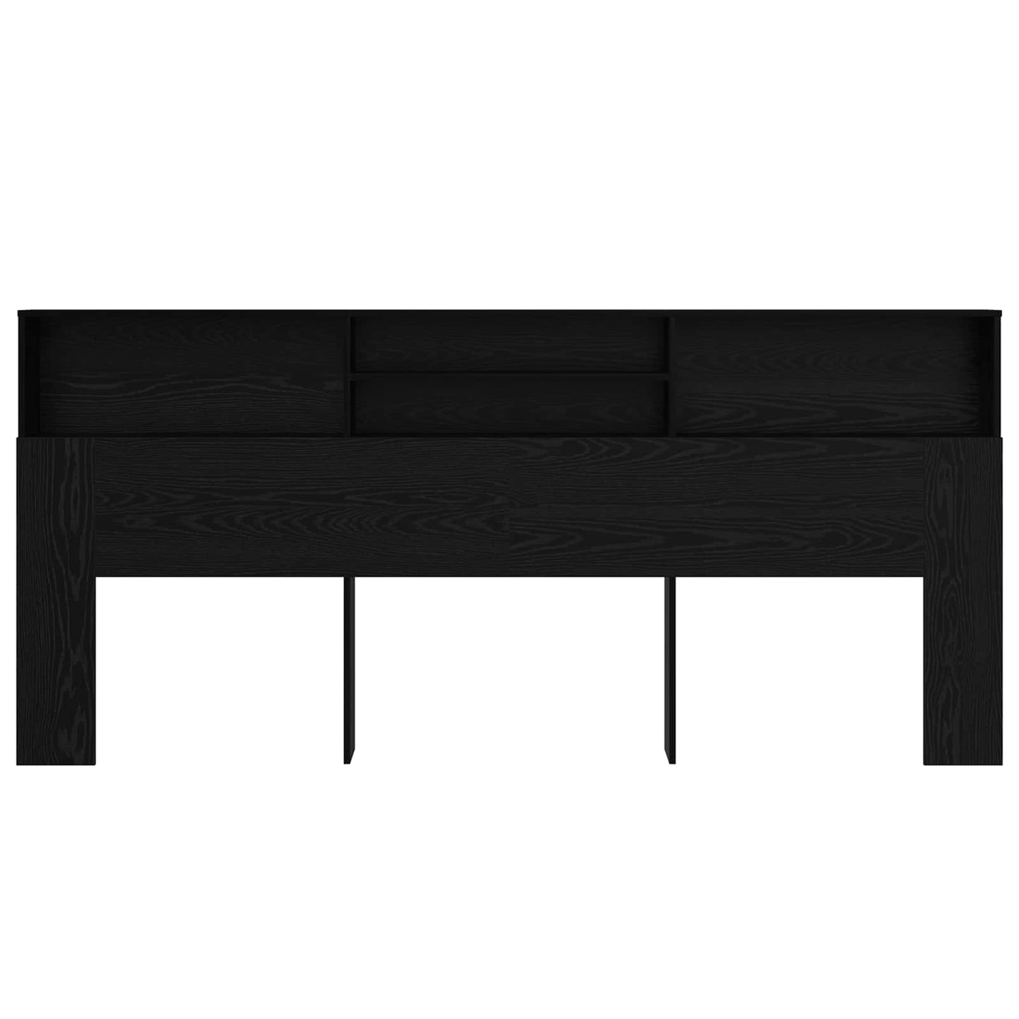Hovedgærde Skab Sort eg 220 x 19 x 101,5 cm Konstrueret træ