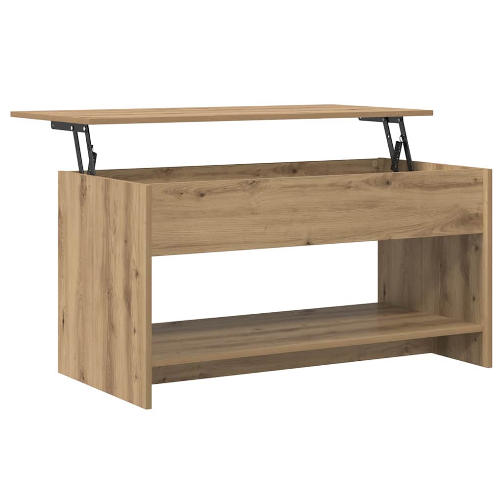 Sofabord Artisan Egetræ 80 x 50,5 x 41,5 cm Konstrueret træ