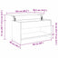 Sofabord Sort eg 80 x 50,5 x 41,5 cm Konstrueret træ