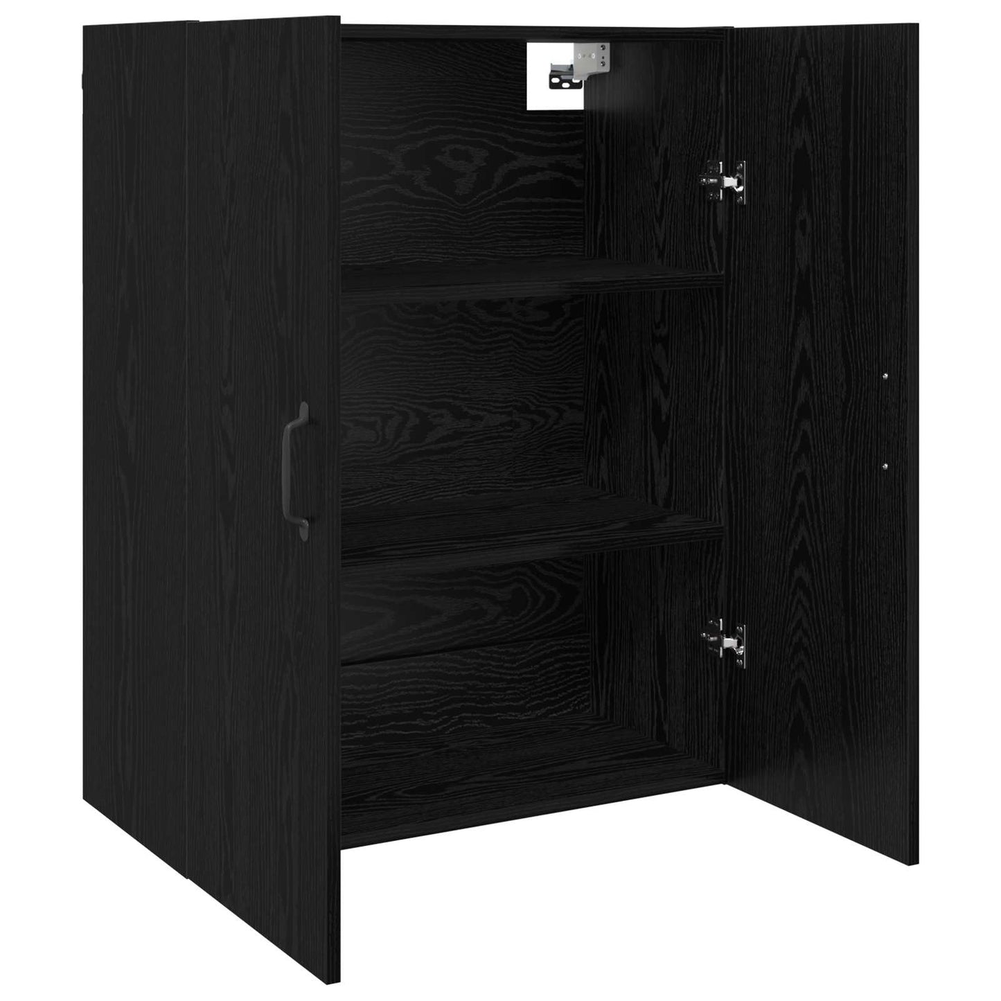 Vægskab Vægmonteret Sort eg 69,5 x 34 x 90 cm Konstrueret træ