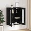 Opbevaringsskab Vægmonteret Sort eg 69,5 x 34 x 90 cm