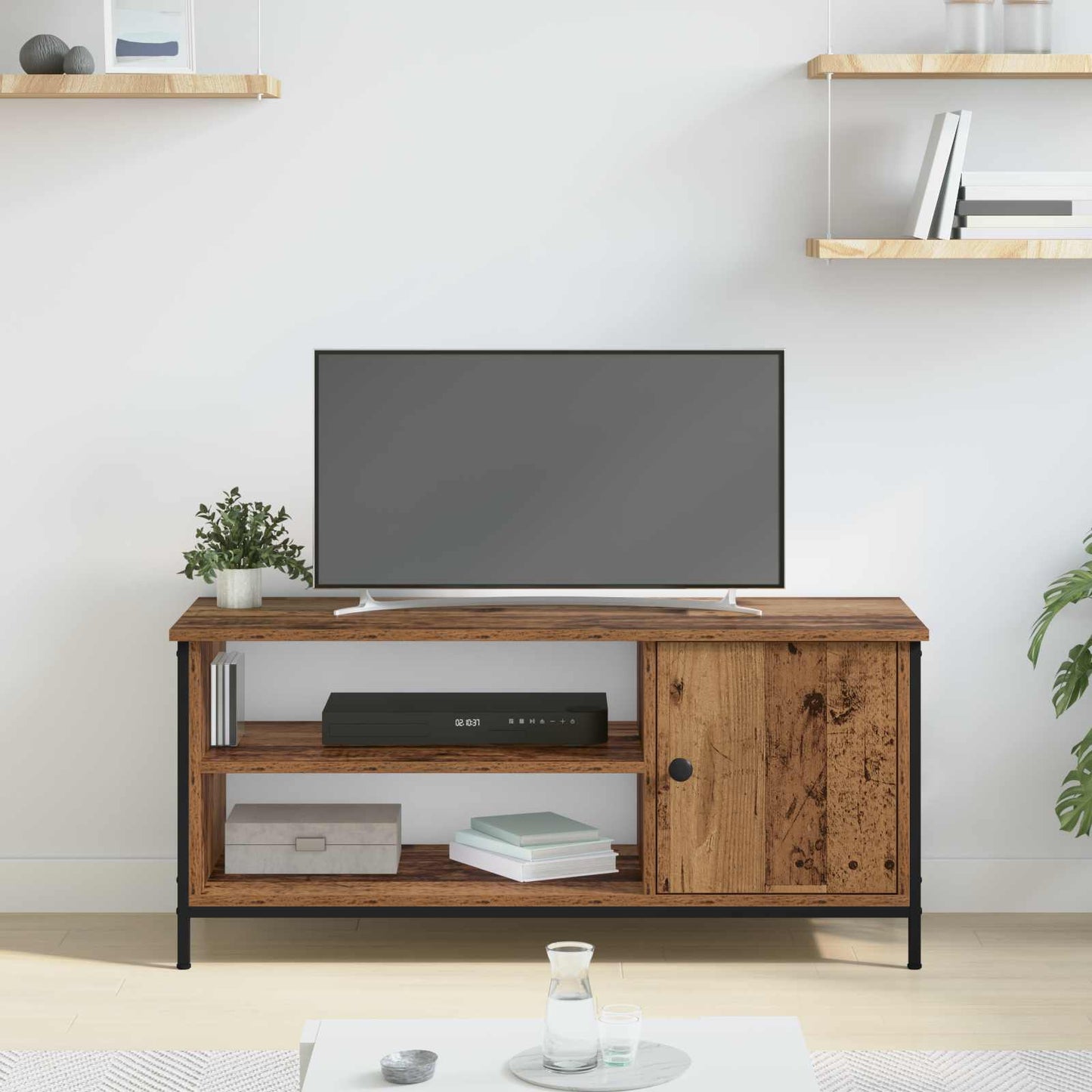 TV-skab Gammelt træ 100 x 40 x 45 cm Konstrueret træ
