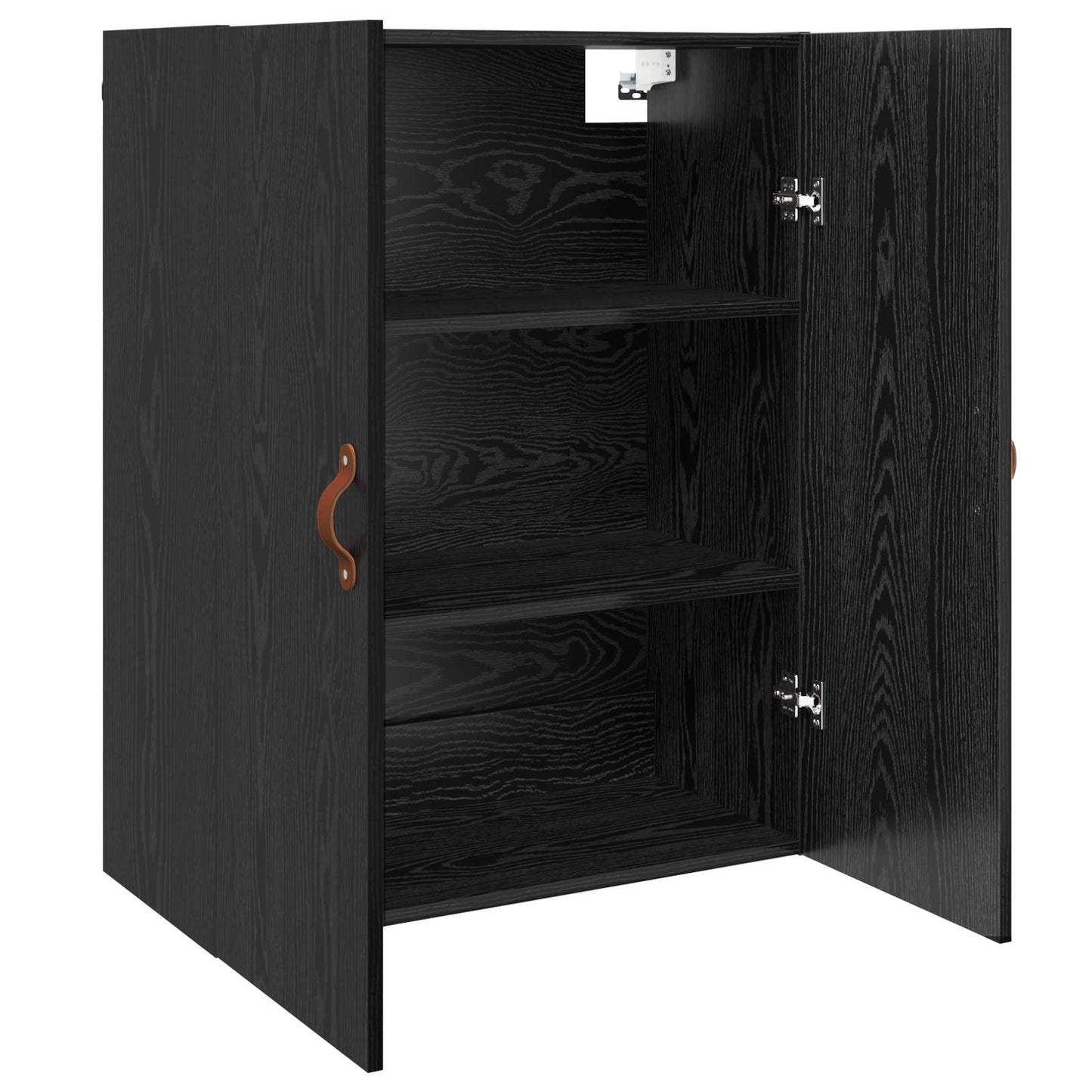 Vægskab Sort eg 69,5 x 34 x 90 cm Konstrueret træ