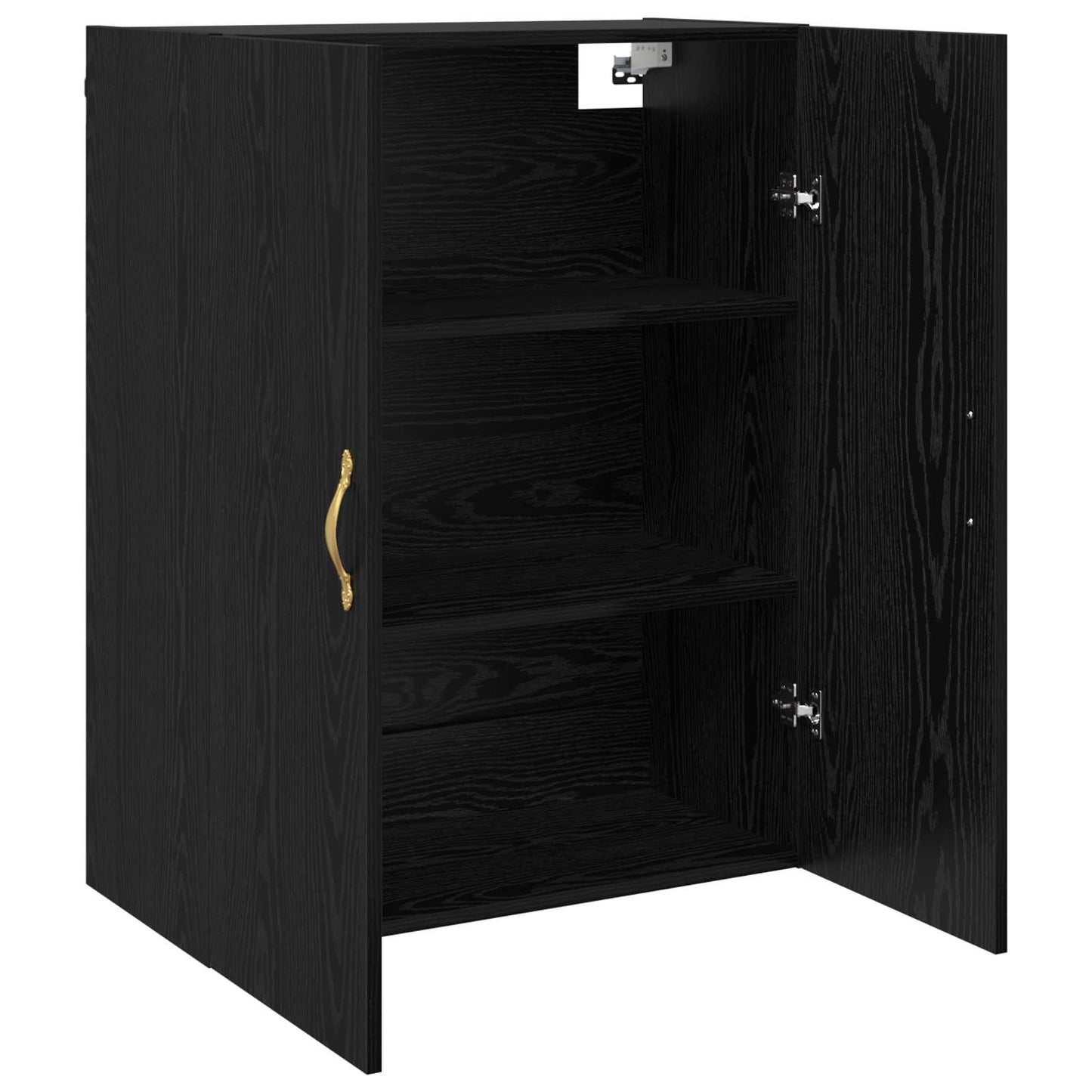 Vægskab Sort eg 69,5 x 34 x 90 cm Konstrueret træ
