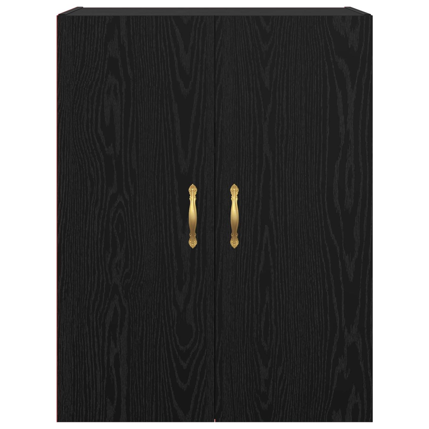 Vægskab Sort eg 69,5 x 34 x 90 cm Konstrueret træ