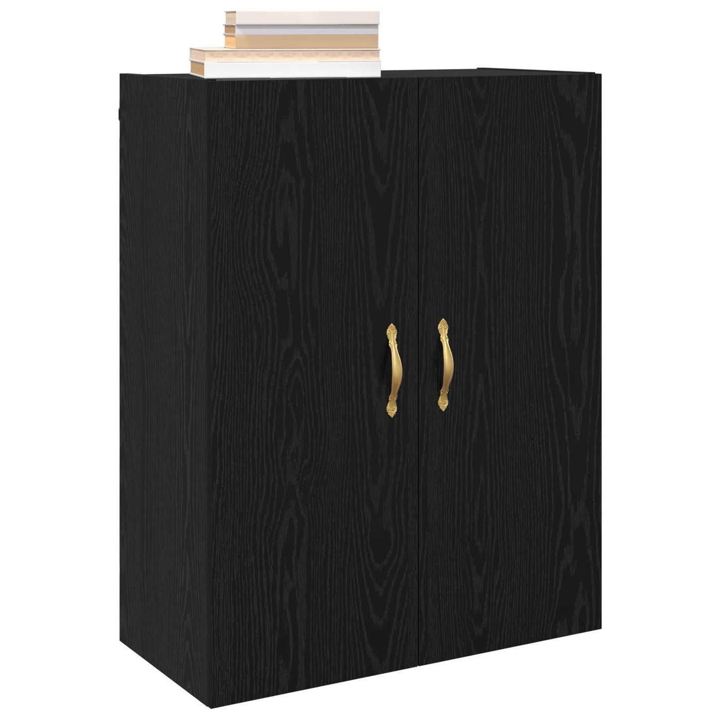 Vægskab Sort eg 69,5 x 34 x 90 cm Konstrueret træ