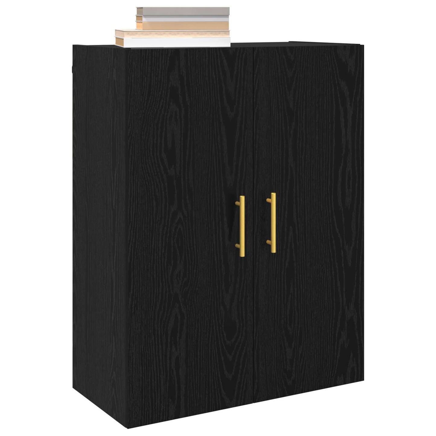 Vægskab Sort eg 69,5 x 34 x 90 cm Konstrueret træ