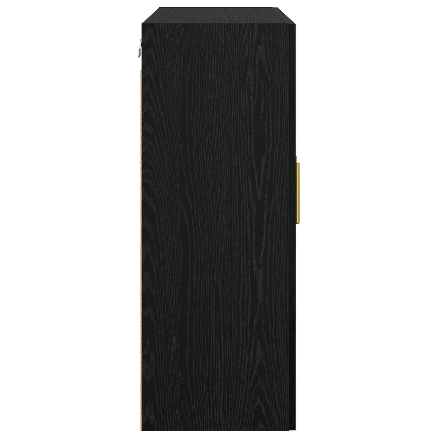 Vægskab Sort eg 69,5 x 34 x 90 cm Konstrueret træ