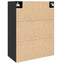 Vægskab Sort eg 69,5 x 34 x 90 cm Konstrueret træ