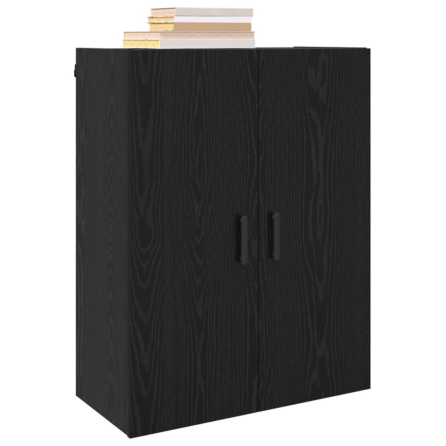 Vægskab Sort eg 69,5 x 34 x 90 cm Konstrueret træ