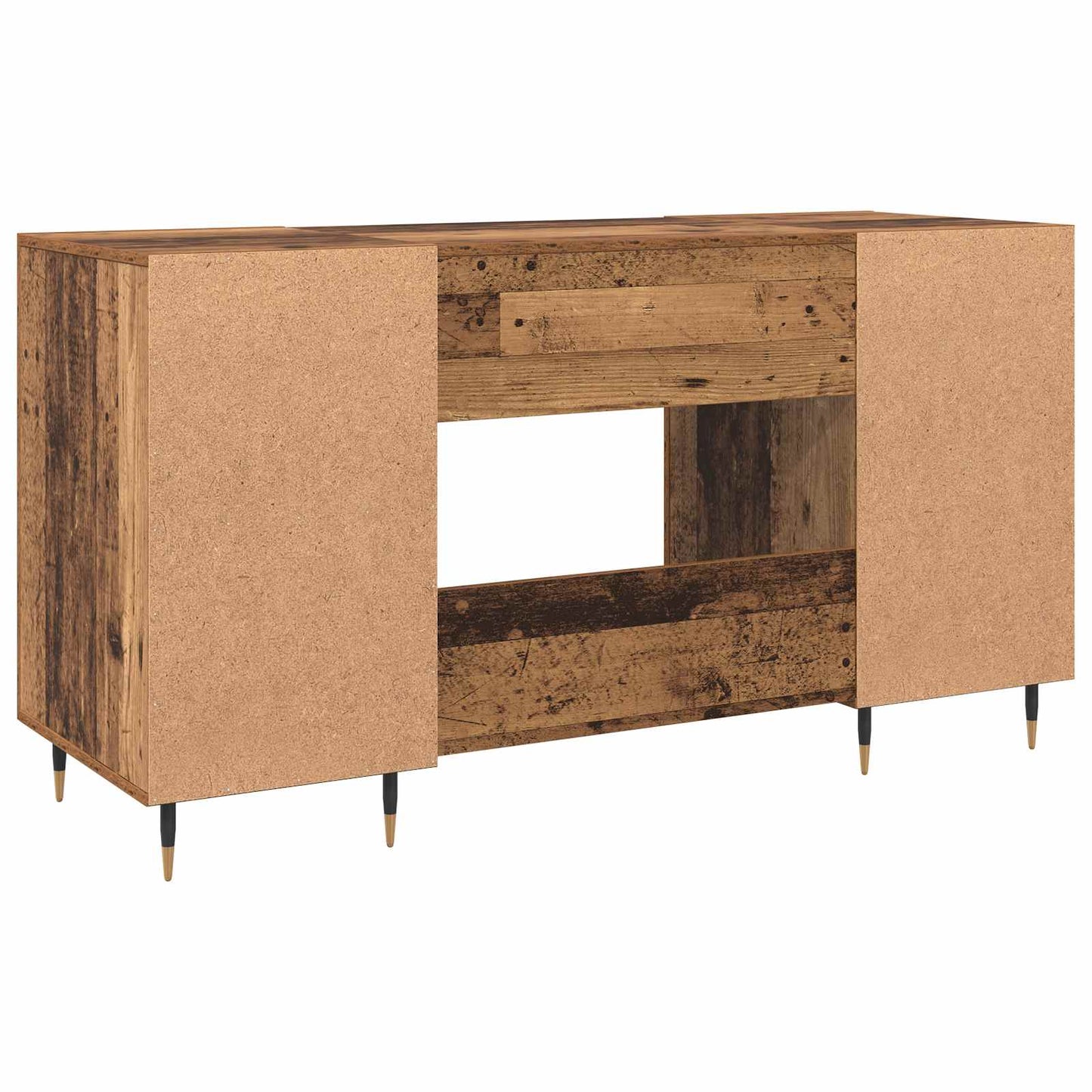 Bord med hylde Gammelt træ 140 x 50 x 75 cm Konstrueret træ