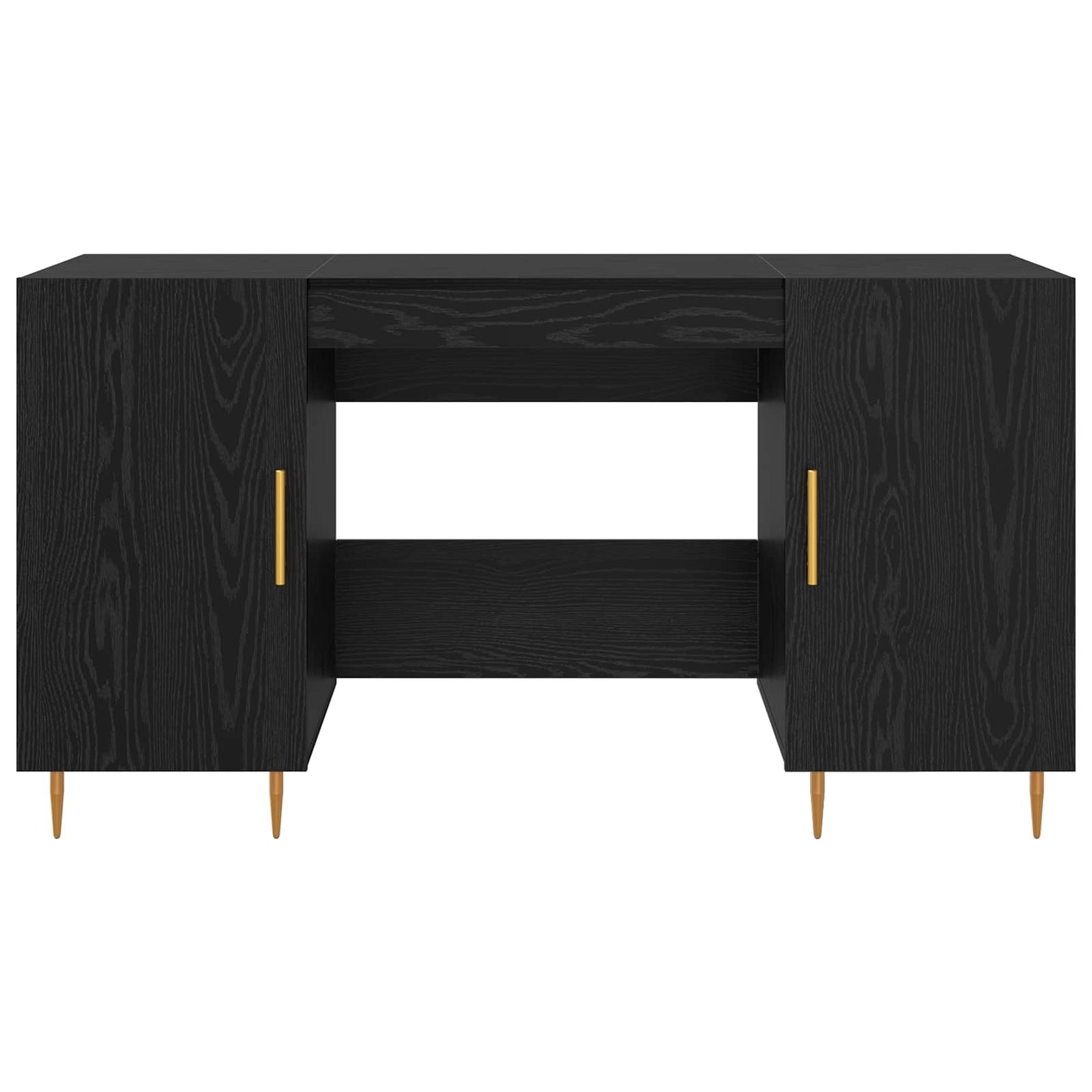 Bord Sort eg Konstrueret træ 140 x 50 x 75 cm