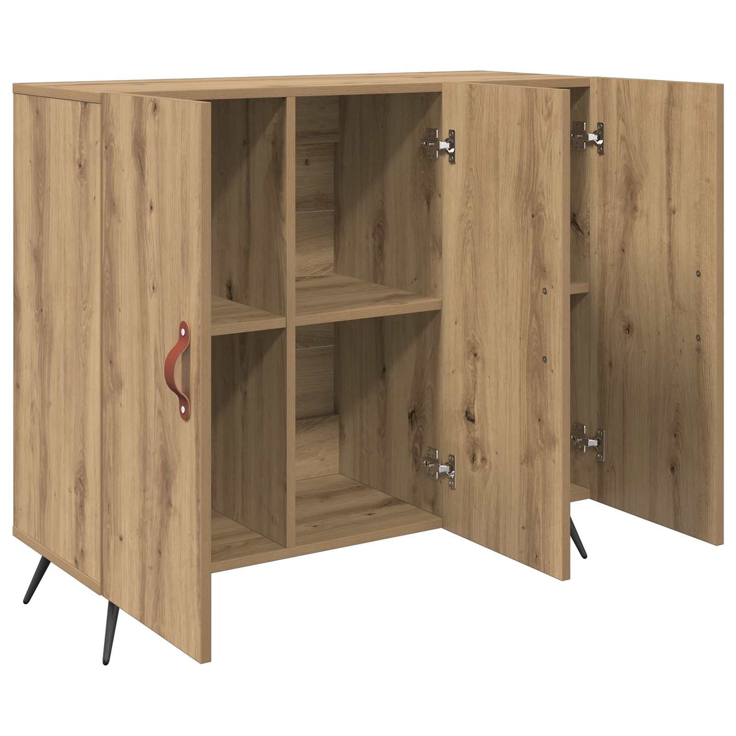 Sideboard Artisan Egetræ 89,5 x 34 x 80 cm Konstrueret træ