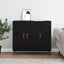 Sideboard Sort eg 89,5 x 34 x 80 cm Konstrueret træ