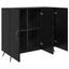 Sideboard Sort eg 89,5 x 34 x 80 cm Konstrueret træ