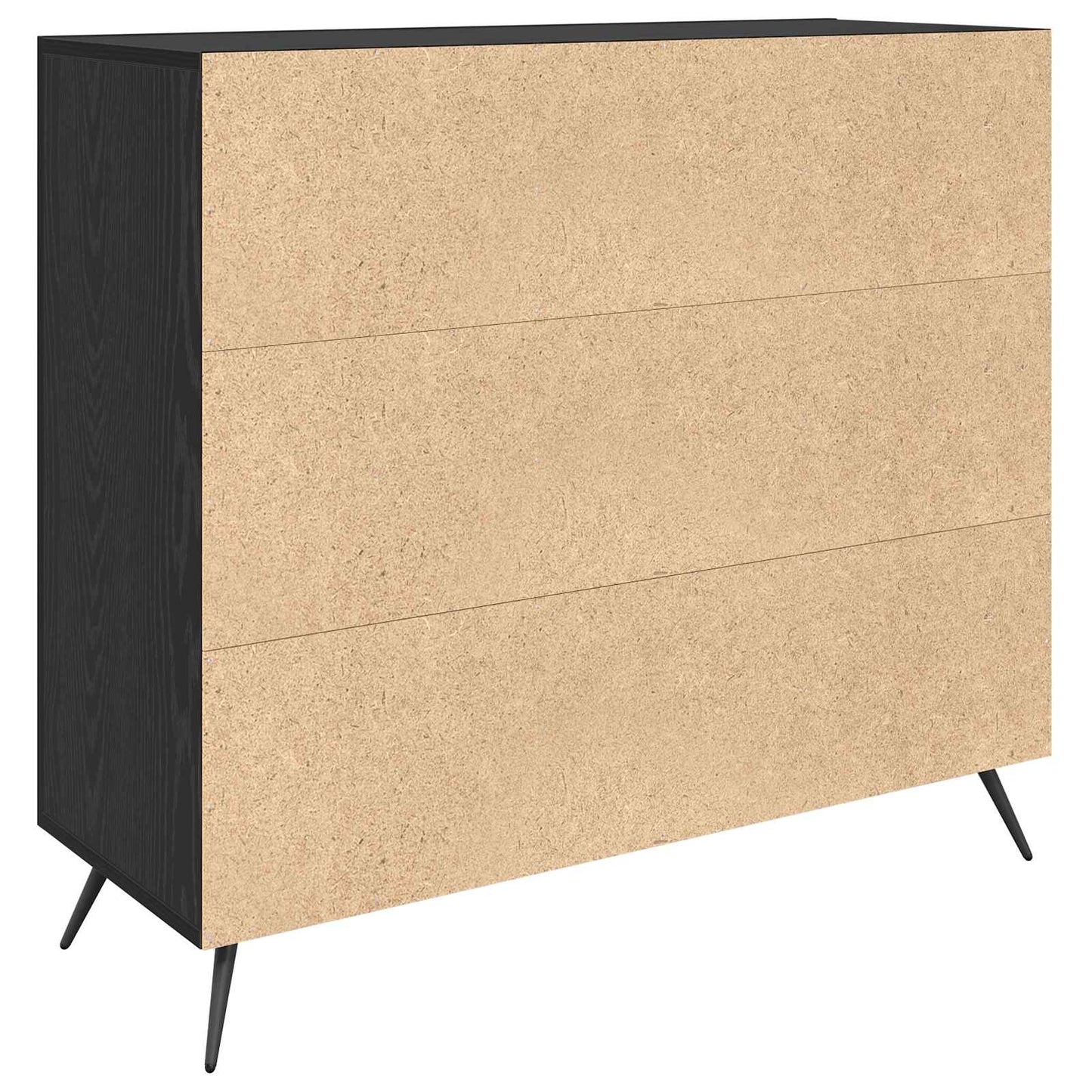 Sideboard Sort eg 89,5 x 34 x 80 cm Konstrueret træ