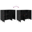Sideboard Sort eg 89,5 x 34 x 80 cm Konstrueret træ