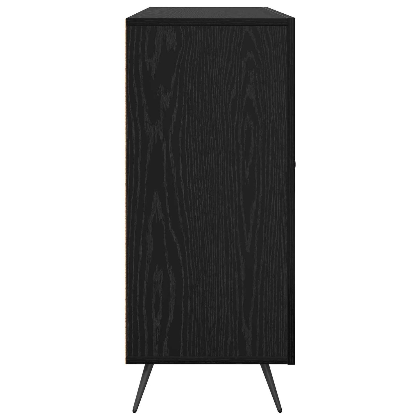 Sideboard Sort eg 89,5 x 34 x 80 cm Konstrueret træ