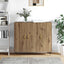 Sideboard Artisan Egetræ 90 x 34 x 80 cm Konstrueret træ