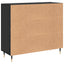 Sideboard Sort eg 90 x 34 x 80 cm Konstrueret træ