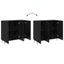 Sideboard Sort eg 90 x 32,5 x 80 cm Konstrueret træ