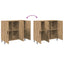Sideboard Artisan Egetræ 90 x 34 x 80 cm Konstrueret træ