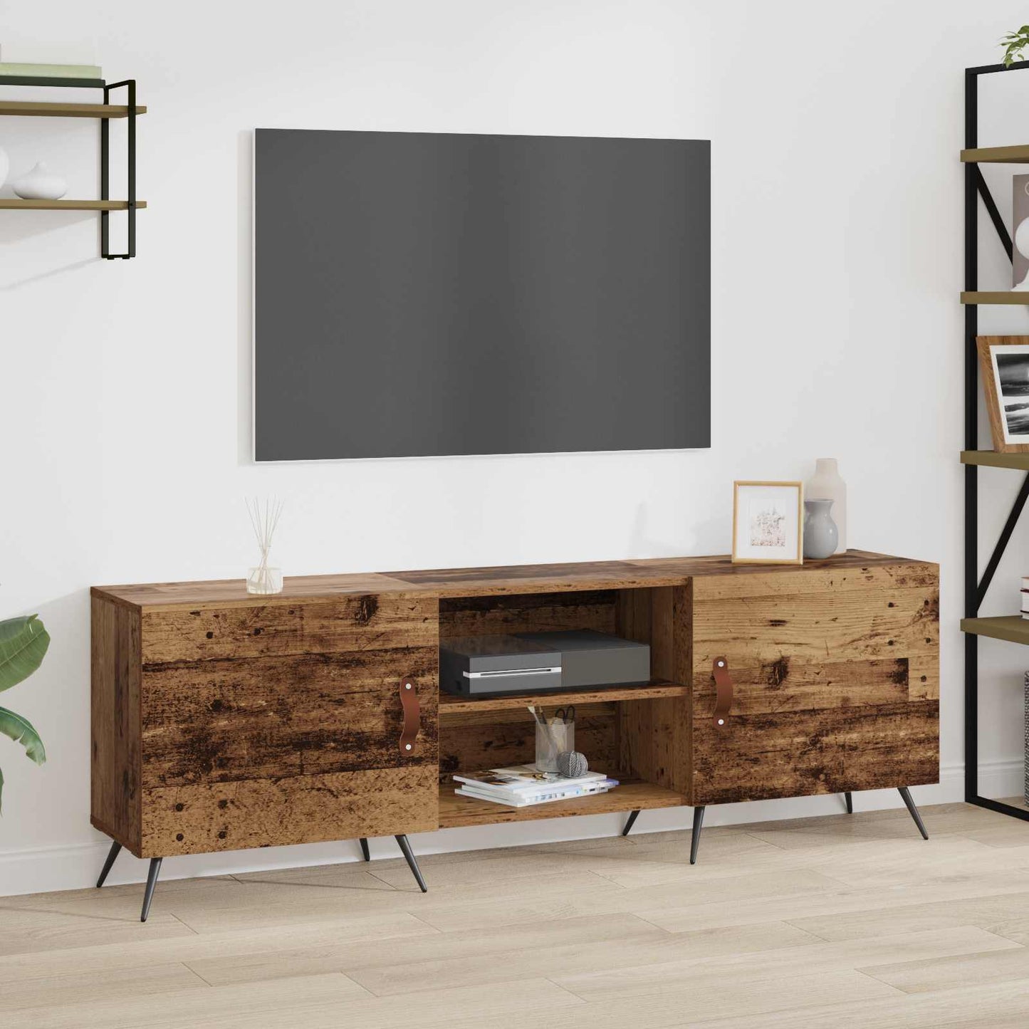 TV-skab Gammelt træ 150 x 30 x 50 cm Konstrueret træ