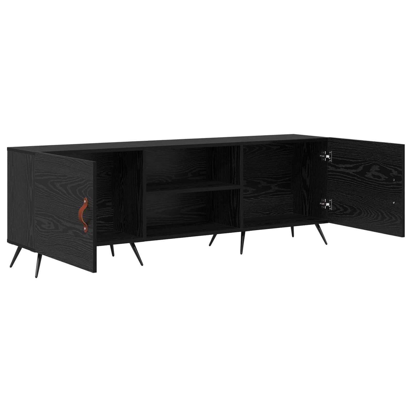 TV-skab Sort eg 150 x 30 x 50 cm Konstrueret træ
