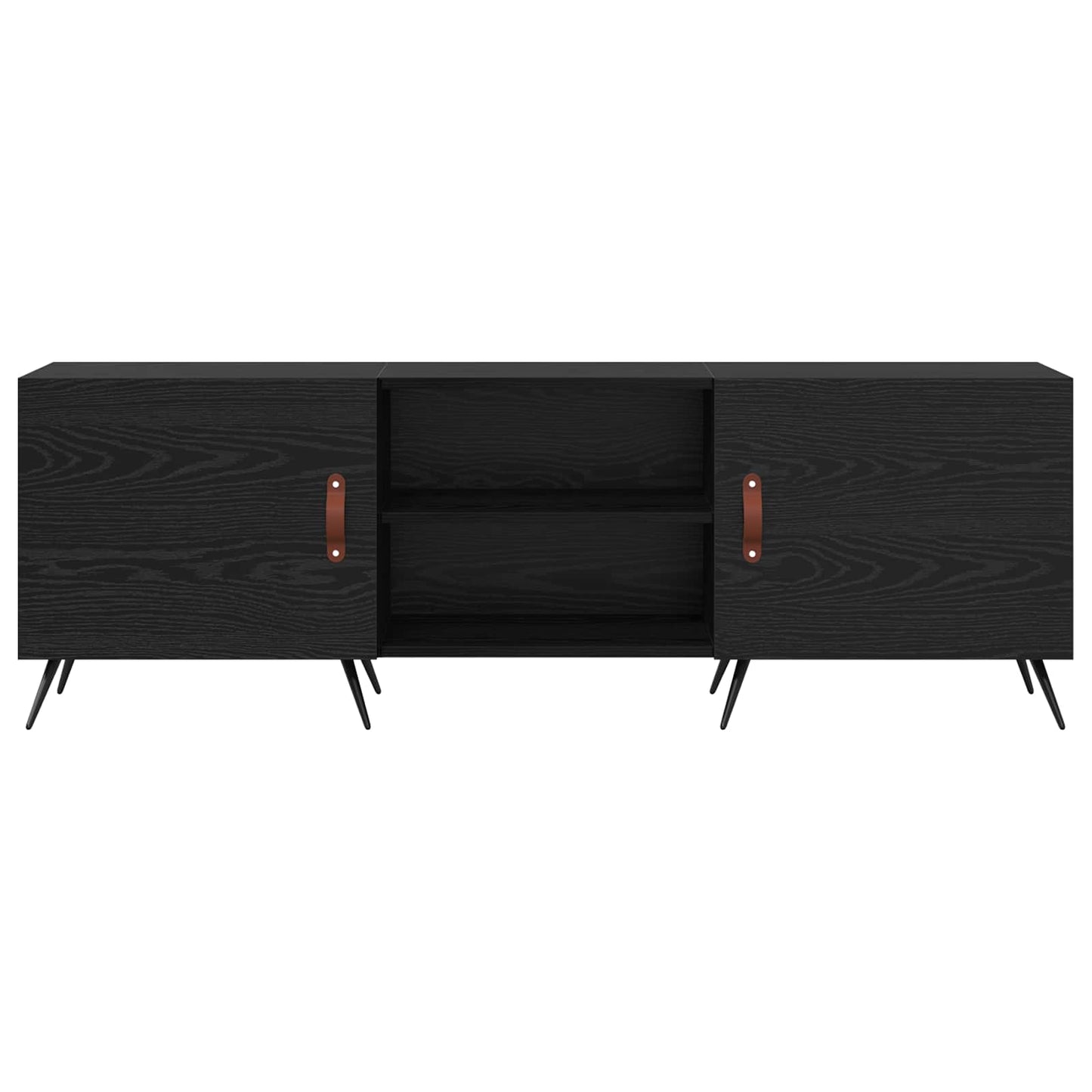 TV-skab Sort eg 150 x 30 x 50 cm Konstrueret træ