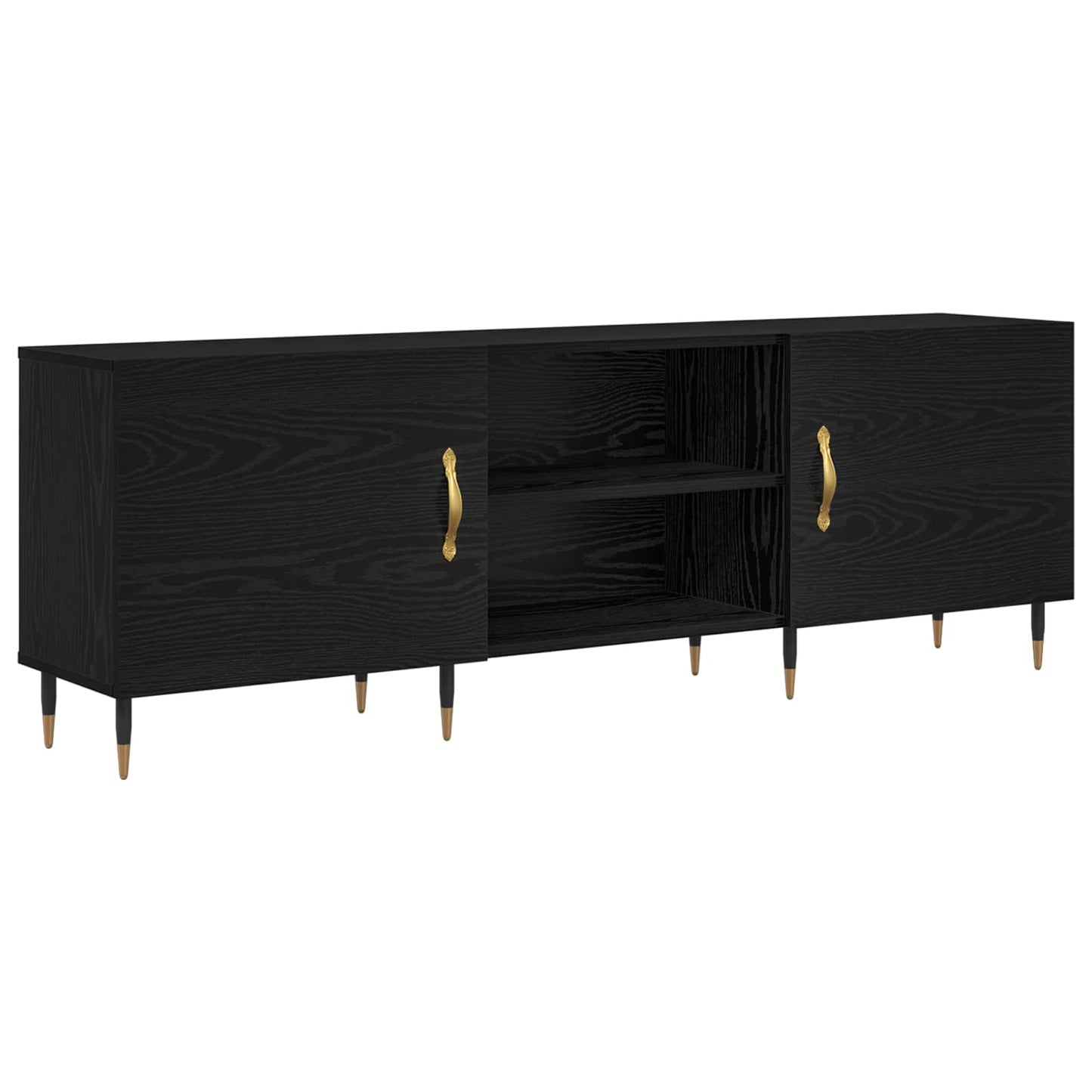 TV-skab 150 x 30 x 50 cm Sort eg Konstrueret træ