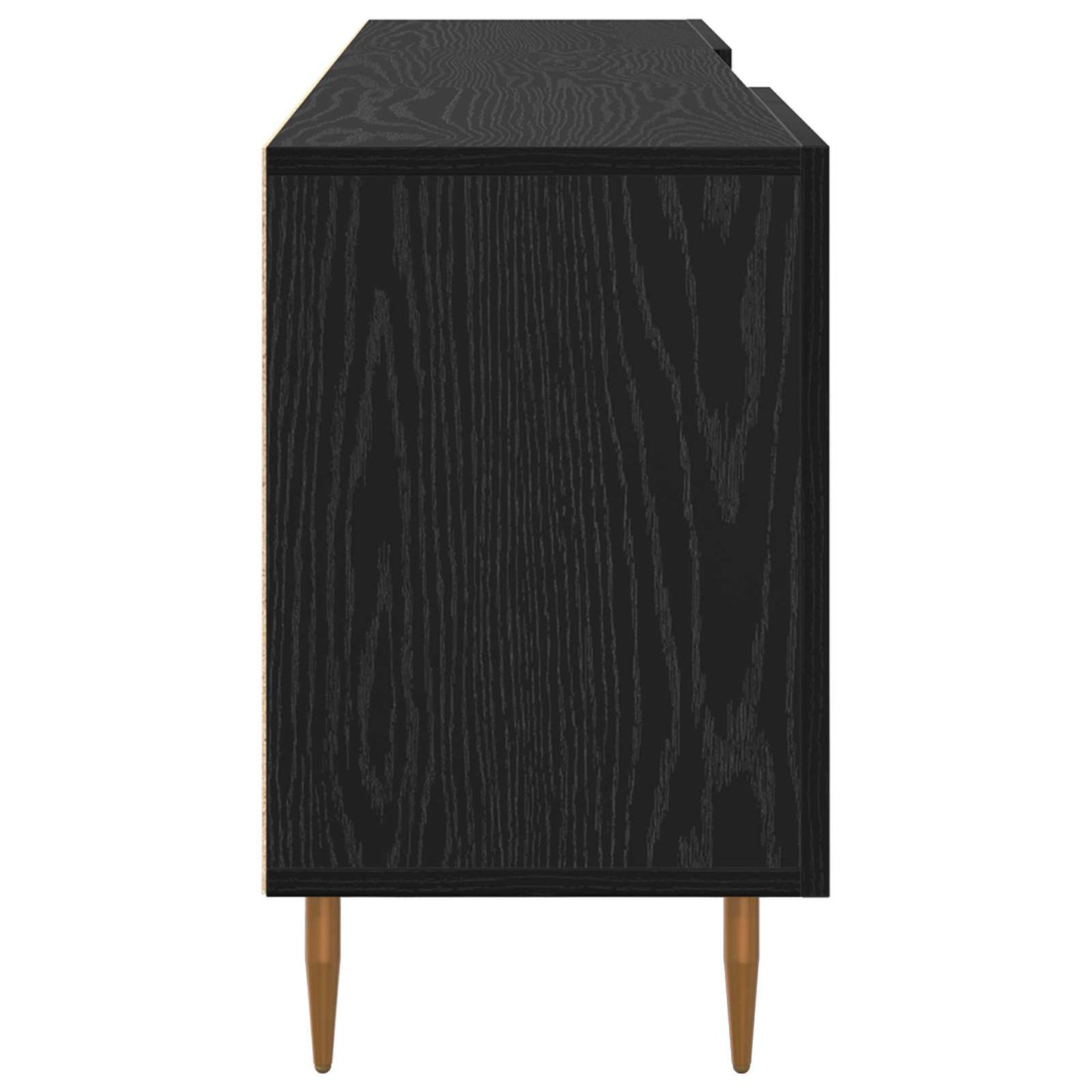 TV-skab Sort eg 150 x 30 x 50 cm Konstrueret træ