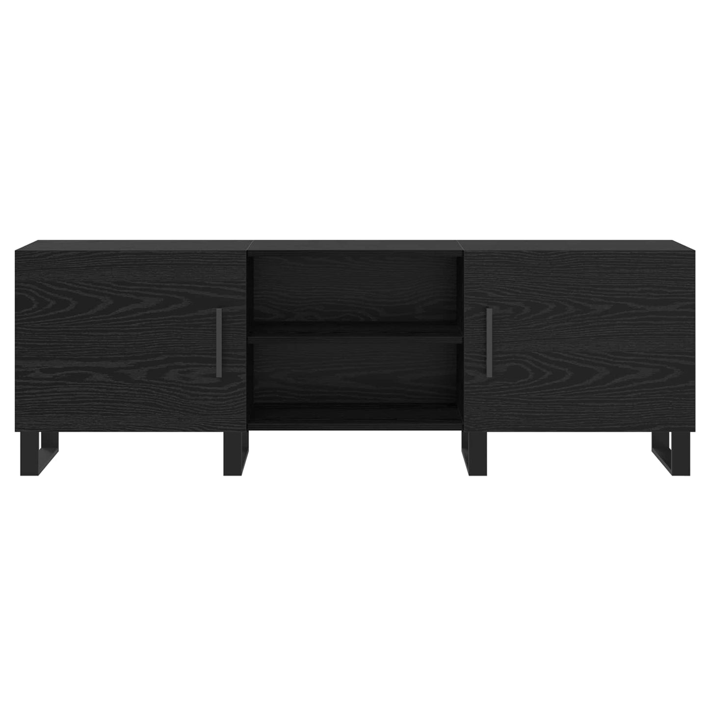 TV-skab Sort eg 150 x 30 x 50 cm Konstrueret træ