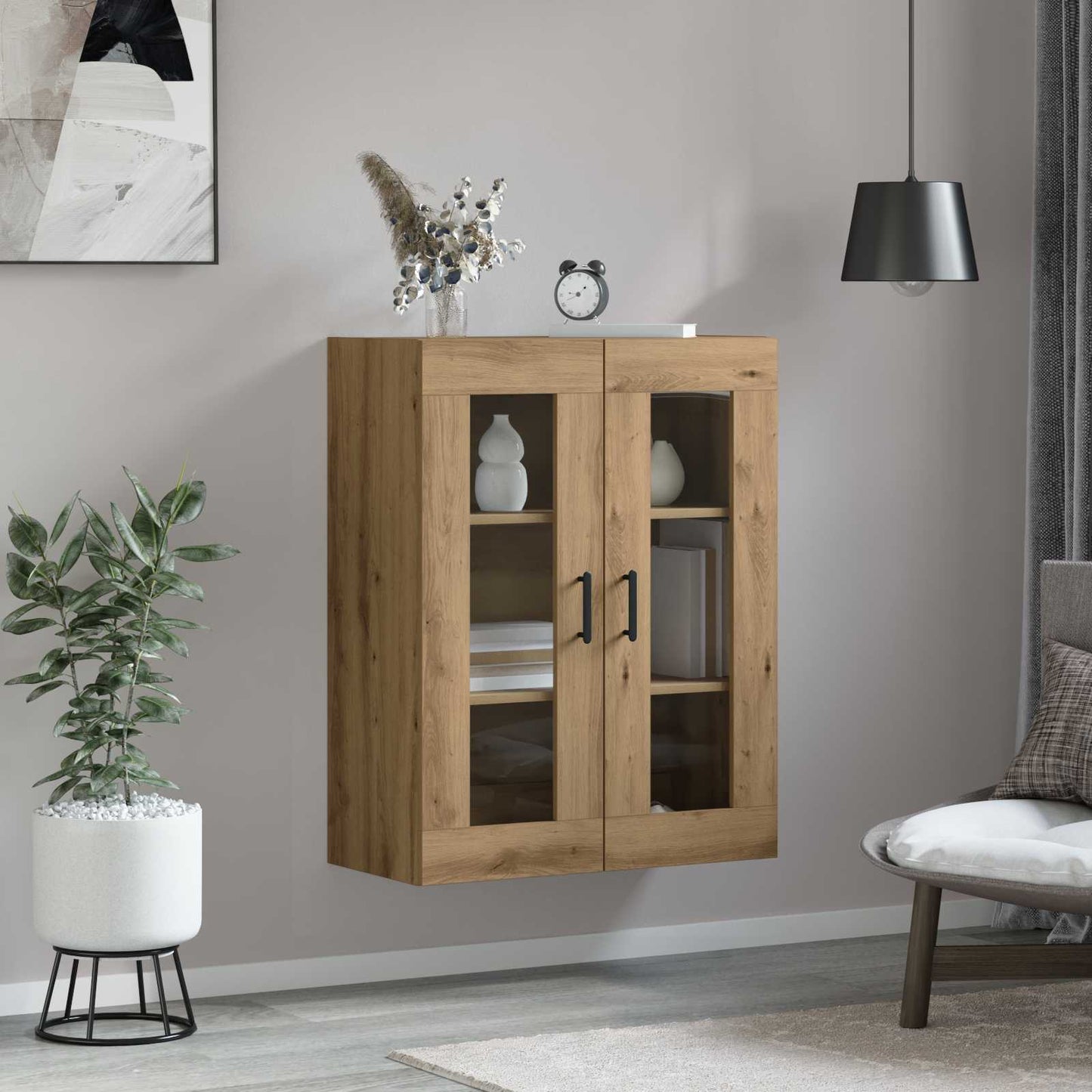 Sideboard Artisan Egetræ 69,5 x 34 x 90 cm Konstrueret træ