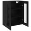 Sideboard Sort eg 69,5 x 34 x 90 cm Konstrueret træ