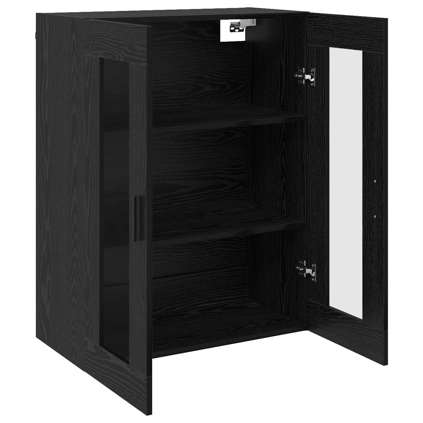 Vægskab Sort 69,5 x 34 x 90 cm Konstrueret træ