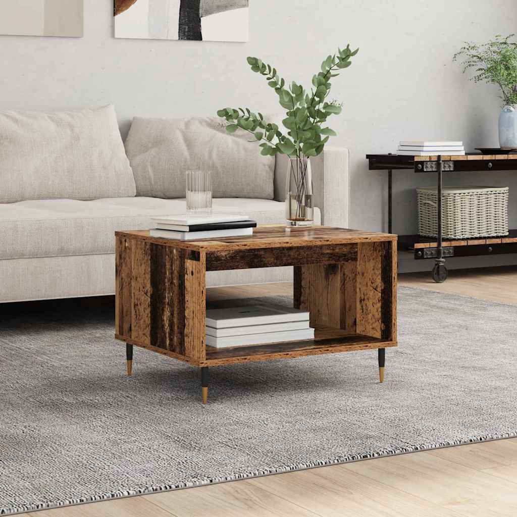 Sofabord Gammelt træ 60 x 50 x 40 cm Konstrueret træ