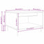 Sofabord artisan eg 60 x 50 x 40 cm Konstrueret træ