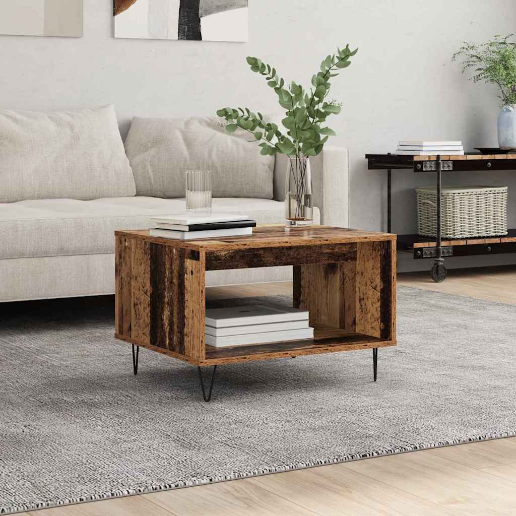 Sofabord Gammelt træ 60 x 50 x 40 cm Konstrueret træ