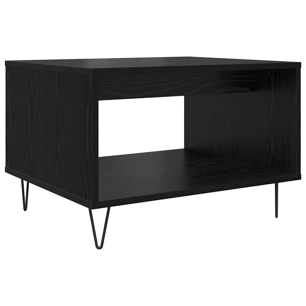 Sofabord Sort eg 60 x 50 x 40 cm Konstrueret træ