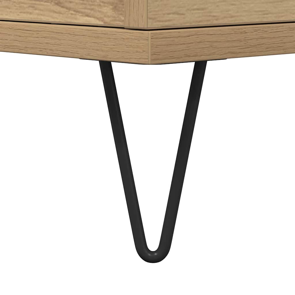 Sofabord artisan eg 90 x 44.5 x 45 cm Konstrueret træ