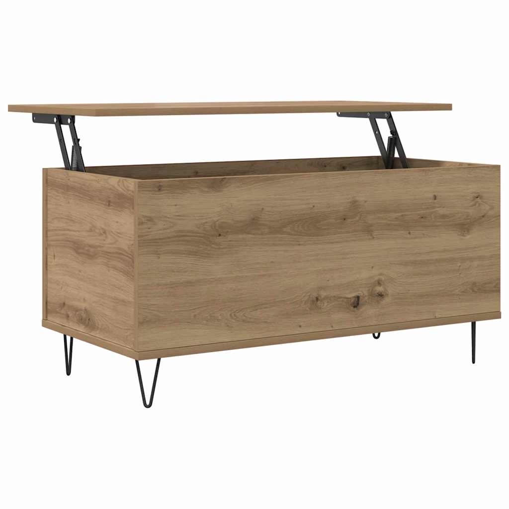 Sofabord artisan eg 90 x 44.5 x 45 cm Konstrueret træ